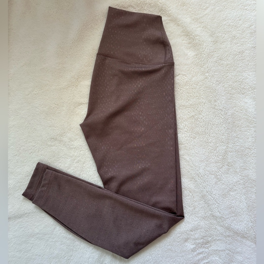 Mauve Leggings with Metallic Detail